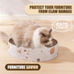 Oval Sturdy Cat Scratching Cardboard Pad Breathable Cat Scratch Pad, Cat Scratching Cardboard for Indoor Cats, Furniture Protecter