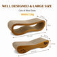 Cat Scratcher 2 in 1 Scratchers for Indoor Cats Scratching Board Cardboard, Horizontal Corrugated Scratch Pad for Cats as Beds & Furniture Reversible Sofa Scratch