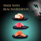 Sheba Premium Puree Cat Treats Lickable Roasted Chicken Flavor, Smoked Salmon Flavor, and Seared Tuna Flavor, 0.49 oz. Tubes, 24 Count