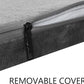 EMPSIGN Stylish Dog Bed Mat Dog Crate Pad Mattress Reversible (Cool & Warm), Water Proof Linings, Removable Machine Washable Cover, Firm Support Pet Crate Bed for Small to XX-Large Dogs, Grey