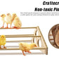 Large Wooden Pine Chick Perch Roosting Bar for Baby Chicks Brooder Coop, Chicken Training Toy Stand