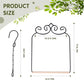 2PK Metal Frame Hummingbird Swings and Perches with Wooden Dowel Black Bird Swing Outdoor Bird Perch Humming Bird Swing (2PK)