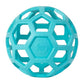 JW Pet HOL-ee Roller™, Dog Toy Puzzle Ball, Natural Rubber, Large (5.5” Inch Diameter), Blue