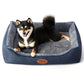 Orthopedic Dog Beds Medium Sized Dog, Durable Egg Crate Foam Sofa Dog Bed with Washable Removable Cover, Waterproof Lining, Pet Beds for Medium Dogs, Navy