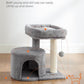 Feandrea Cat Tree, Small Cat Tower with Sisal Scratching Post, Plush Condo with Padded Perch, for Small Spaces, Kittens, Light Gray UPCT50W