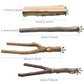 BILLIOTEAM 4 Pack Natural Wood Bird Perch Parrot Stand Branches Fork Toys,Pet Bird Cage Wooden Hanging Perch Platform Hammock Swing Toy for Small Parakeets,Budgies,Cockatiels,Conures,Finches