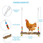 Longer Chain Chicken Toys for Coop Accessories 7PCS, Chicken Swing Ladder Perch roosts, Chicken Xylophone Mirror with Bells Vegetable Fruits Hanging Chicken Feeder for hens Bird Parrot