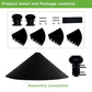 Squirrel Baffle for Bird Feeder Pole - 19 Inch for Shepherd’s Hook, Squirrel Proof Cone (1 Pack, Black)