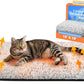 Self Warming Cat Bed, Heated Cat Bed, 2.0 Upgraded Thermal Foil Heating Pad, Plush Self-Heating Pet Mat for Crate, Floor, with Removable Washable Cover, Non-Slip, 15"x19"