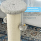 Kilodor 34Inch Tall Cat Scratching Post,4.3Inch Diameter Large Sisal Cat Scratch Post with Ball, Sturdy and Durable Cat Scratcher for Indoor Cats Adults Grey