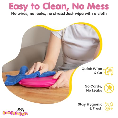 SnuggleSafe Original Microwave Heat Pad for Pets - Chew Proof, Water Resistant Heating Disc for Dogs, Cats, Rabbits, Guinea Pigs and Small Animals - Up to 10 Hours Warmth