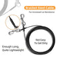 Dog Tie Out Cable,50ft Dog Run Cable,Tie-Out Cable for Small Dogs Up to 60 lbs,Dogs Leash Tether for Yard,Camping and Outside