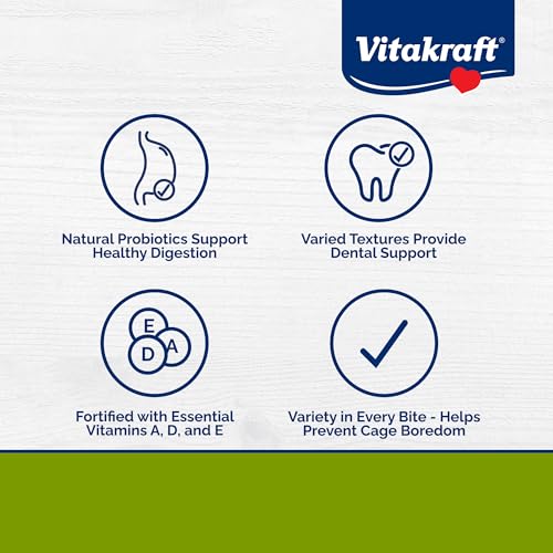 Vitakraft Menu Premium Rabbit Food - Alfalfa Pellets Blend - Vitamin and Mineral Fortified, Carrots, Greens, Grains, Fruits, 5 Lb.