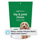 Basics Dog Hip & Joint Daily Supplement Chews with Glucosamine, MSM, and Vitamin C, Duck Flavored, 120 Count (Previously Solimo)