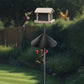 Squirrel baffle for bird feeders pole, squirrel proof cone for outdoors shepherds hook. Squirrels deterrent for bird house, large squirrel guard/blockers, bird feeder accessories, 18 inch Pole mount