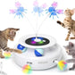 ORSDA Cat Toy, 3-in-1 Automatic Interactive Electronic Moving Ambush Feather, Fluttering Butterfly, Track Balls, USB Rechargeable Powered Smart Indoor Exercise Kicker