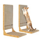 EHEYCIGA 2-Pack Cat Scratcher, 25.6 Inch L-Shaped Cardboard Scratch Pad for Indoor Cats, Vertical Cat Scratching Board with Ball Toy, Furniture Protector, Reversible Design for Double Life, Large