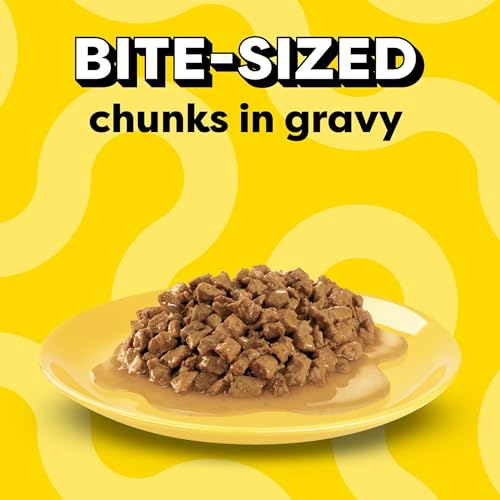 Temptations Bites in Gravy Adult Wet Cat Food Tasty Chicken Entree, Seafood Medley, Backyard Cookout, and Catnip Fever, 3.5 oz. Trays (36 Count, Pack
