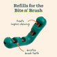 WOOF - Bite n' Brush Refills Treats for the Dog Toothbrush Toy - Scrub Plaque and Tartar from Your Dog's Teeth and Mouth - Dog Dental Sticks - 18 Refills - Chicken