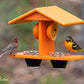 Oriole Bird Feeder, Double-Cup Jelly Oriole Feeder with Pegs for Orange Halves (Orange)