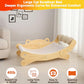 3-in-1 Cat Scratcher Bed for Indoor Cats Sisal Scratcher & Hammock Lounge with Solid Wooden Perch, No-Tip Stable Base for Large Cats ，Durable Cat Scratch Pad & Cat Furniture (Easy Assembly)