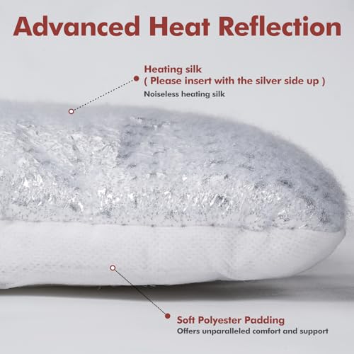 Mora Pets Self Heating Cat Bed Self Warming Cat Pad Thick Thermal Pet Bed Mat 24 x 18 Inches with Removable Cover Machine Washable Ultra Warm Mat for Outdoor Indoor Cats and Small Dogs