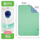 IMPROVIA® Washable Underpads, 34" x 52" (Pack of 2) - Heavy Absorbency Reusable Incontinence Pads for Kids, Adults, Elderly, and Pets - Waterproof
