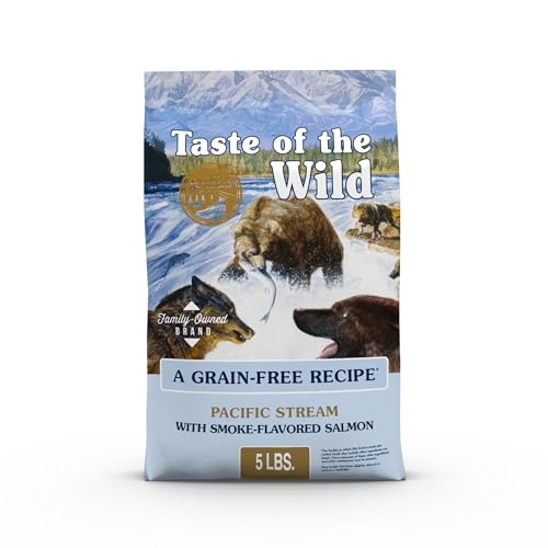 Taste of The Wild Pacific Stream Grain-Free Dry Dog Food With Smoke-Flavored Salmon 5lb