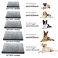 Dog Crate Bed Waterproof Deluxe Plush Dog Beds with Removable Washable Cover Anti-Slip Bottom Pet Sleeping Mattress for Large, Medium, Jumbo, Small Dogs, 35 x 22 inch, Gray