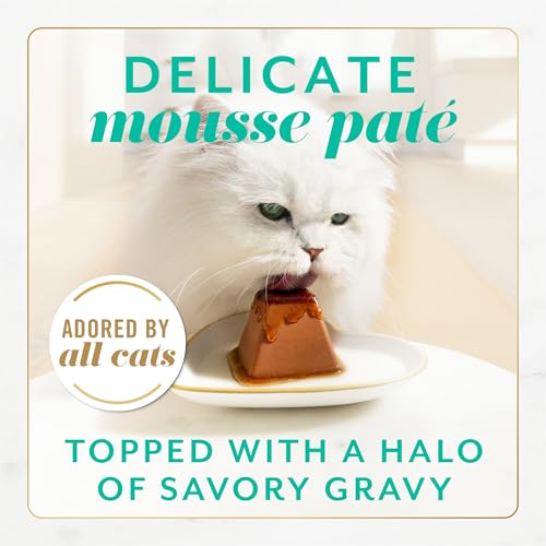 Fancy Feast Gems Pate Cat Food Mousse With Tuna and a Halo of Savory Gravy Cat Food - (Pack of 8) 4 oz. Boxes