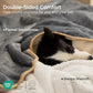 Bedsure Waterproof Blanket for Bed - Sherpa Fleece Waterproof Dog Blankets for Large Dogs, Pet Blankets for Bed/Couch, Soft Plush Reversible Furniture Protector, King Size, 108"x86", Grey