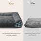 JOEJOY XL Orthopedic Dog Beds Large Sized Dog, Extra Thick Supportive Big Dogs Couch Bed with Sides, Ultra Soft Pet Bed Sofa for Large Dogs, Grey, 42''x30''