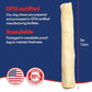 Pet Factory 100% Made in USA Beefhide Chip Rolls Dog Rawhide Chews, Thick, Dog Chews Long Lasting from American Cattle, Dog Chew Bones, 5 Inches