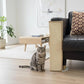 PETKARAY Under-Furniture Cat Scratcher, 23.6'' Sisal Scratching Post for Couch Corner, Furniture Protector Scratch Pad for Sofa with Toy Ball