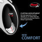 FLEXI® New Comfort Tape Retractable Dog Leash for Large Dogs Upto 110 lbs. – 26 ft., Nylon, Grey/Black| Tangle Free Pet Walking Leash with One-Handed