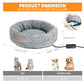 Heated Cat Bed for Indoor Cats, 20’’ Electric Cat Heated Bed Pet Warming Bed for Cats and Small Dogs, Washable Calming Round Donut Pet Bed with Heating Pad, Indoor Use
