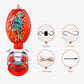 Muse Garden Glass Humming Bird Feeders for Outdoors - 27OZ Blown Glass Hummingbird Feeder - Unique Gift Mom Women Grandparents, Outdoors Hanging Garden Decor, Includes Ant Moat & Brush, Red Swirl