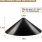 Garbuildman Squirrel Baffle for Bird Feeder Pole, Outside Pole Mount Bird House Guard for Outdoor Shepherd’s Hook, 19 Inch Diameter, 1 Pack