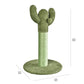 Basics Cat Scratcher - Indoor Cactus Single Cat & Kittens Scratching Post with Dangling Ball, Medium (25.6" H) - Green