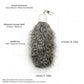2 Pack Natural Rabbit Fur Cat Toy Refills – Silent Interactive Cat Toys for Indoor Cats, Handmade Replacement Heads with Secure Connector for Cat