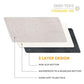 Sunheir Washable Large Dog Bed Covers Soft Plush Replacement, Waterproof Dog Bed Liner, Pet Bed Cover with Zipper 35x22x3 Inches, Grey, Cover Only