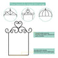 3PK Metal Frame Hummingbird Swings and Perches with Wooden Dowel Black Bird Swing Outdoor Bird Perch Humming Bird Swing