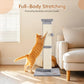 Cat Scratching Post 33 inch for Indoor Cats, High Cat Scratch Post Grey, Cat Tree for Full-Body Stretching, Protect Your Furniture