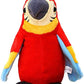 Talking Macaw Parrot Repeat What You Say Stuffed Animal Plush Toy Electronic Record Animated Bird Shake Wings Speaking Parrot Pet Plush Interactive Toys for Kids Boys Girls Christmas Birthday Gift