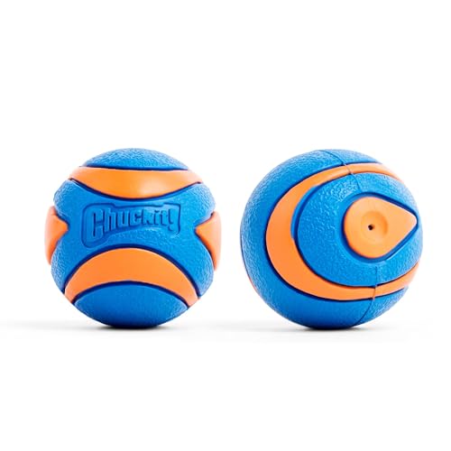 Chuckit! Ultra Squeaker Ball Dog Toy, Small (2 Inch) 2 Pack for Small Breeds