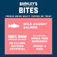 Barkley’s Bag Salmon Bites, Freeze Dried Dog Treats and Food Topper, Made with Wild-Caught Salmon, Bite-Sized Whole Pieces for Training Rewards, for