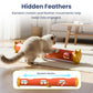 PAWSPIK Electric Feather Teaser Tube Cat Toy, Interactive Automatic Cat Toy for Indoor Cats, Smart Random Feather Play, Long Battery Life, Pet-Safe