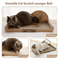 NATUYA Cat Scratcher Cardboard Lounge Bed, 24 Inch Large Cats Scratching Board Couch, Durable Cat Scartch Pad for Indoor Cats