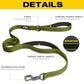 Fida 4 FT Heavy Duty Dog Leash with 2 Comfortable Padded Handles, Traffic Handle & Advanced Easy Snap Hook, Reflective Walking Lead for Large, Medium