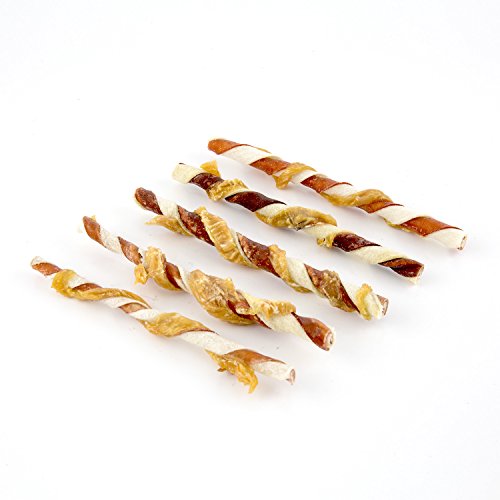 Good 'n' Fun Twists Long-Lasting Dog Treat, With Real Proteins, Beef Hide and Premium Chicken, Supports Dental Health, Mental Stimulation, 35 count